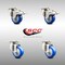 Service Caster 3.5 Inch 316SS Blue Polyurethane Wheel Swivel Top Plate Caster Lock Brake, 2PK SCC-SS316TTL20S3514-PPUB-BLUE-2-S-2 - alternate 6